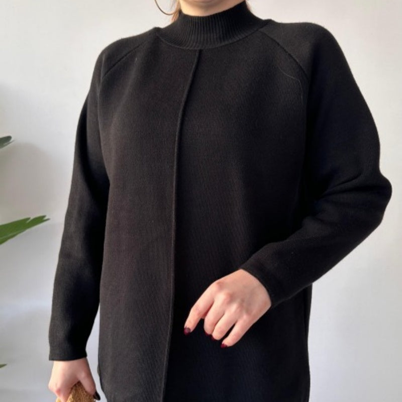 Women's Knit Two-Piece Set Solid Color Comfortable Top And Pants