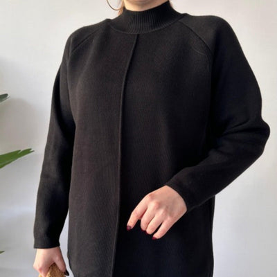 Women's Knit Two-Piece Set Solid Color Comfortable Top And Pants