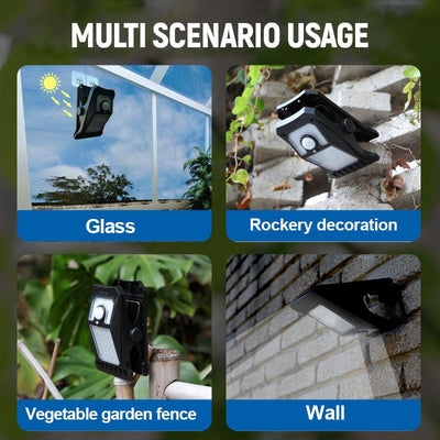 Installation-Free Solar Clip Lamp Portable Outdoor Garden Light