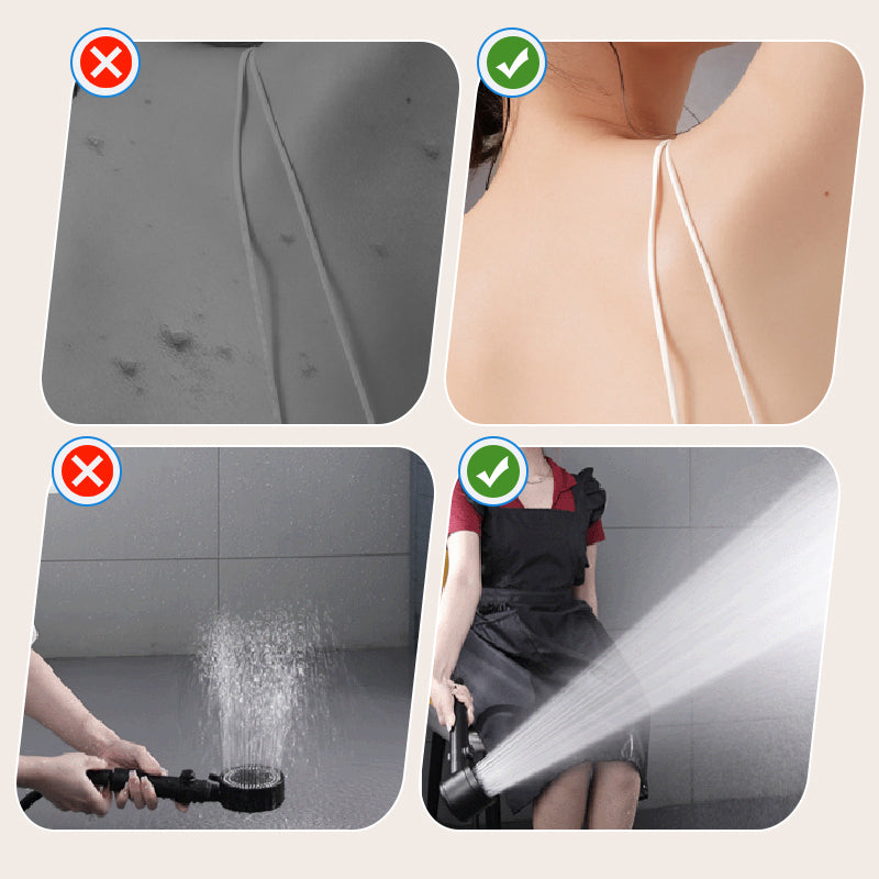 4 Mode High Pressure Shower Head With Built In Filter