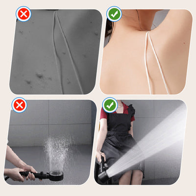 4 Mode High Pressure Shower Head With Built In Filter
