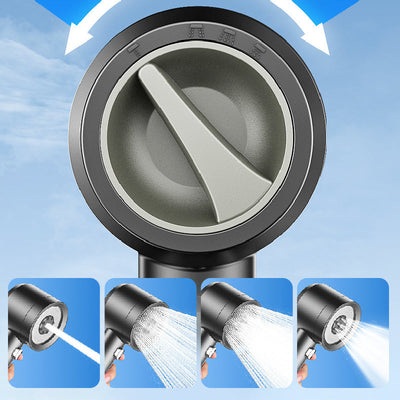 4 Mode High Pressure Shower Head With Built In Filter