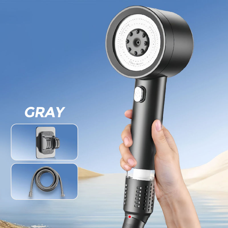 4 Mode High Pressure Shower Head With Built In Filter