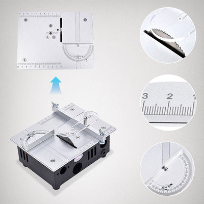 Mini Table Saw Adjustable Speed Multipurpose Cutting Machine Set