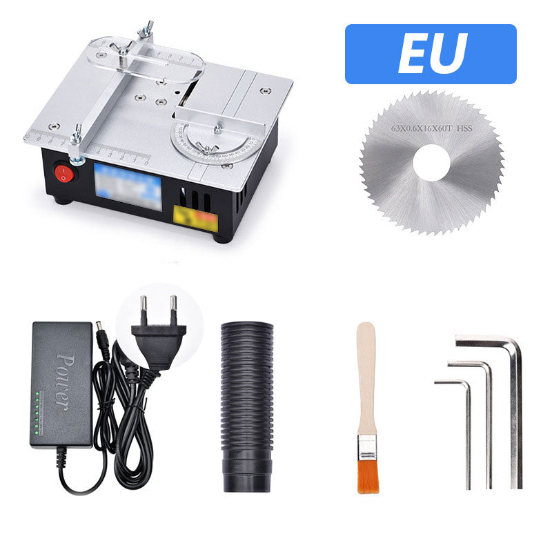 Mini Table Saw Adjustable Speed Multipurpose Cutting Machine Set