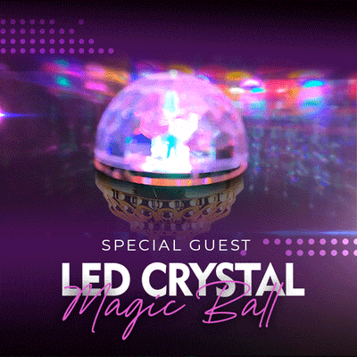 Colorful Rotating Disco Ball Light Party Decoration LED Lighting