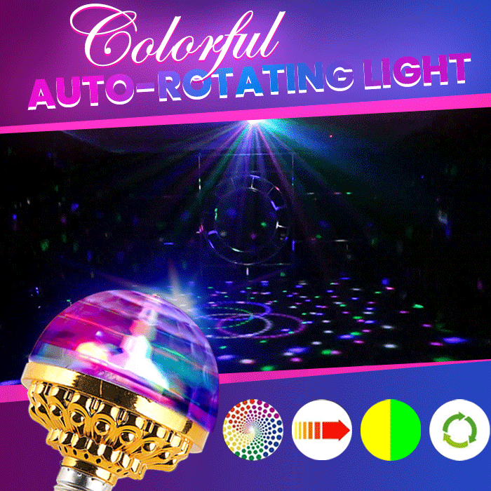 Colorful Rotating Disco Ball Light Party Decoration LED Lighting