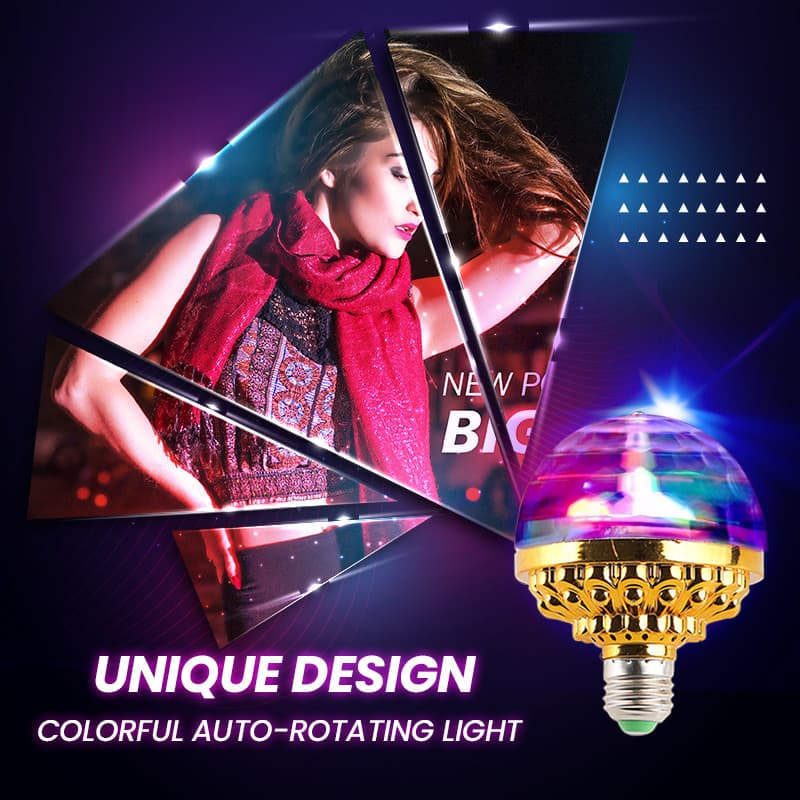 Colorful Rotating Disco Ball Light Party Decoration LED Lighting