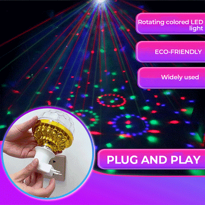 Colorful Rotating Disco Ball Light Party Decoration LED Lighting