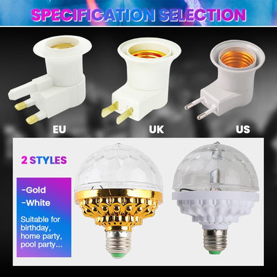 Colorful Rotating Disco Ball Light Party Decoration LED Lighting