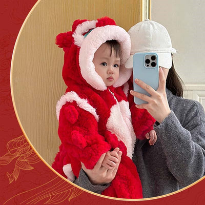Baby Winter Animal Costume Onesie Soft Warm Toddler Outfit
