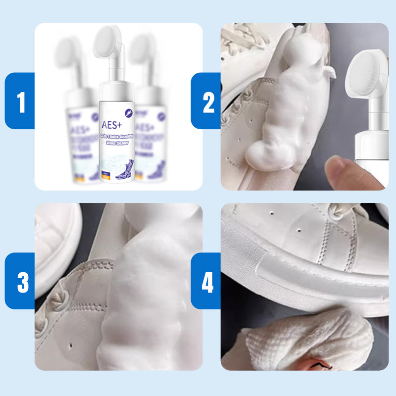 3 In 1 Quick Cleaning Shoe Cleaner For Easy Shoe Care