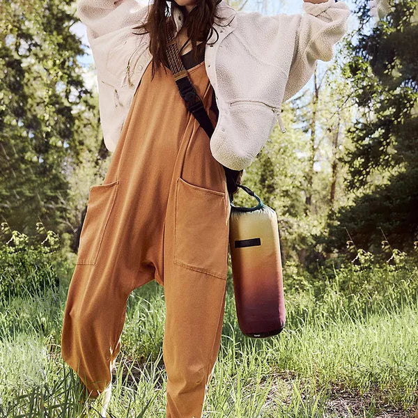 Wide Leg Jumpsuit With Pockets Stylish Comfortable Design