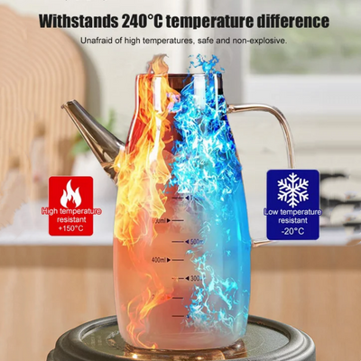 Oil Dispenser Bottle With Drip Free Spout For Easy Pouring
