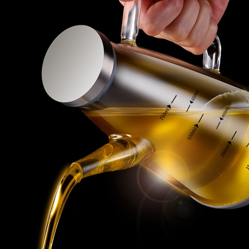 Oil Dispenser Bottle With Drip Free Spout For Easy Pouring