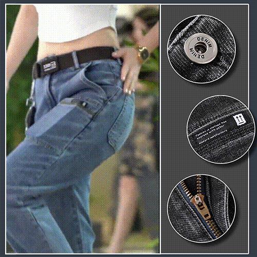 Men's Stretchy Straight-leg Jeans Comfortable Fit Durable Design