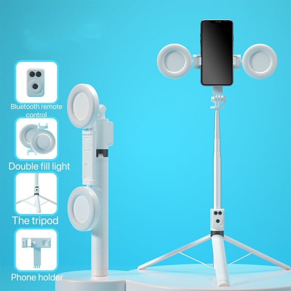 Upgraded Extendable Selfie Stick Tripod Multi-Purpose Phone Holder