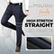 High Stretch Straight-Leg Pants Comfortable Fit Slim Style