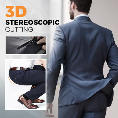 High Stretch Straight-Leg Pants Comfortable Fit Slim Style