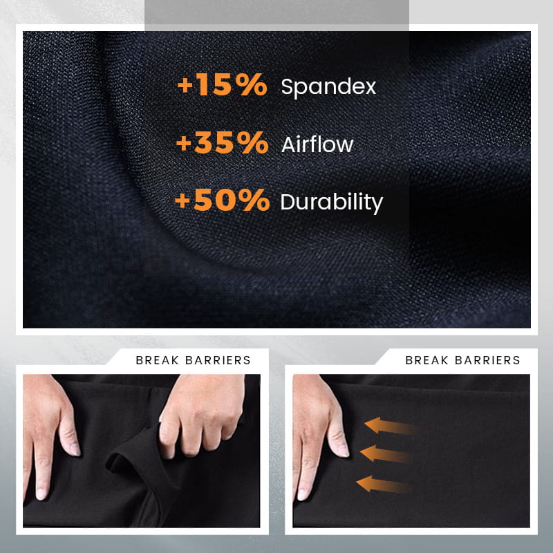 High Stretch Straight-Leg Pants Comfortable Fit Slim Style