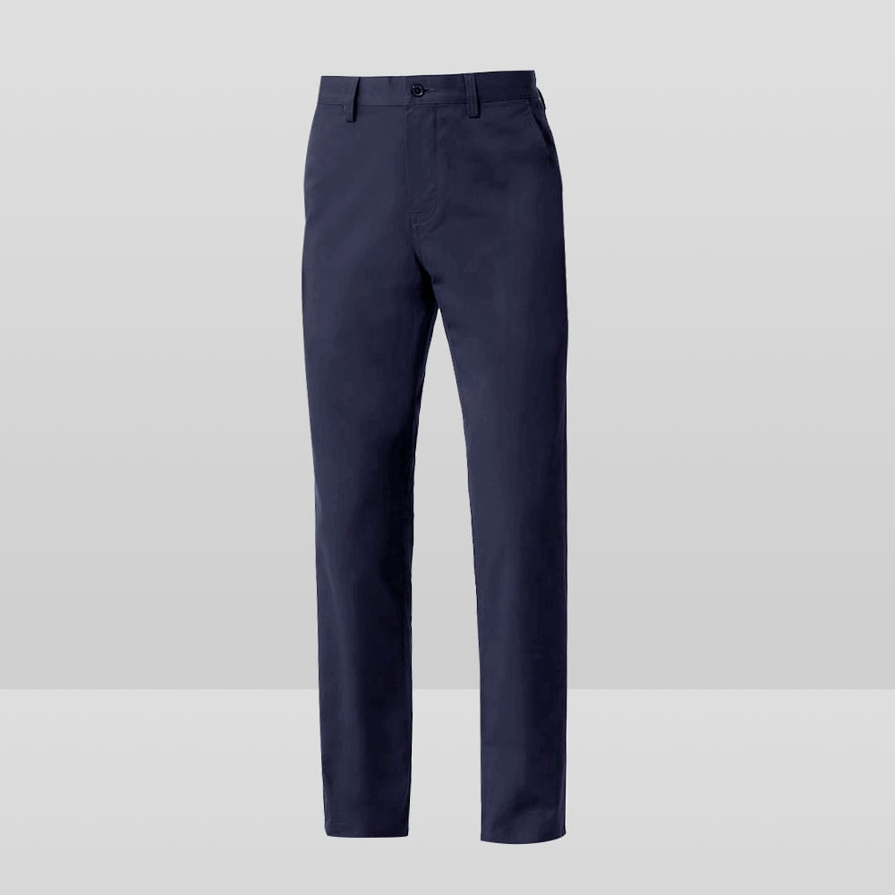 High Stretch Straight-Leg Pants Comfortable Fit Slim Style
