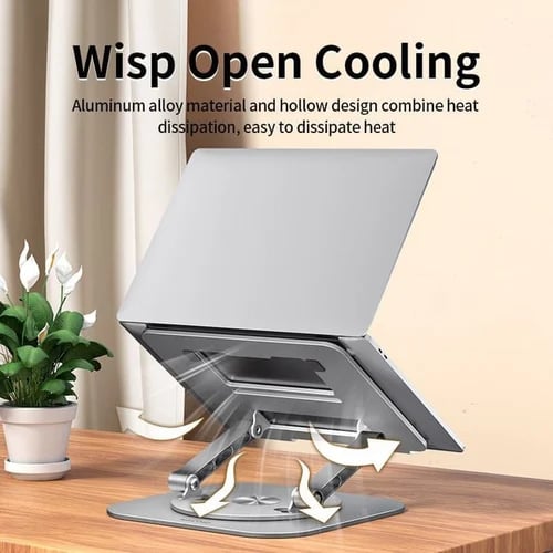 Laptop Stand Aluminum Alloy Rotating Adjustable Bracket For Desk