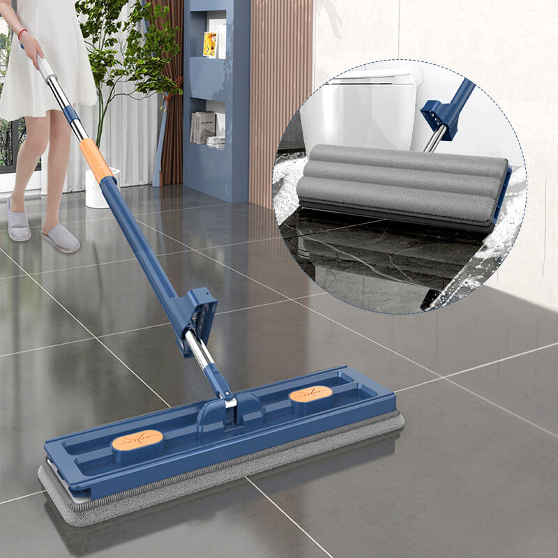 Big Flat Mop Large Cleaning Floor Tool Easy Use