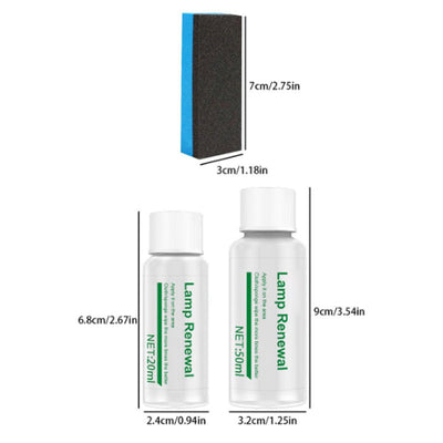 Auto Long Lasting Headlight Repair Fluid For Clear Bright Lights