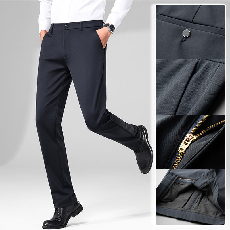 Men's Business Suit Pants Thickened Comfortable Formal Trousers