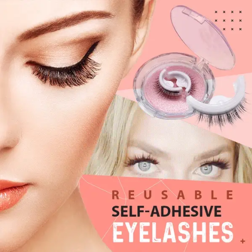 Snap-On Eyelashes Set Natural Look Lightweight Comfortable Wear