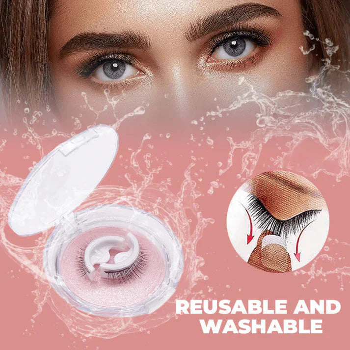 Snap-On Eyelashes Set Natural Look Lightweight Comfortable Wear