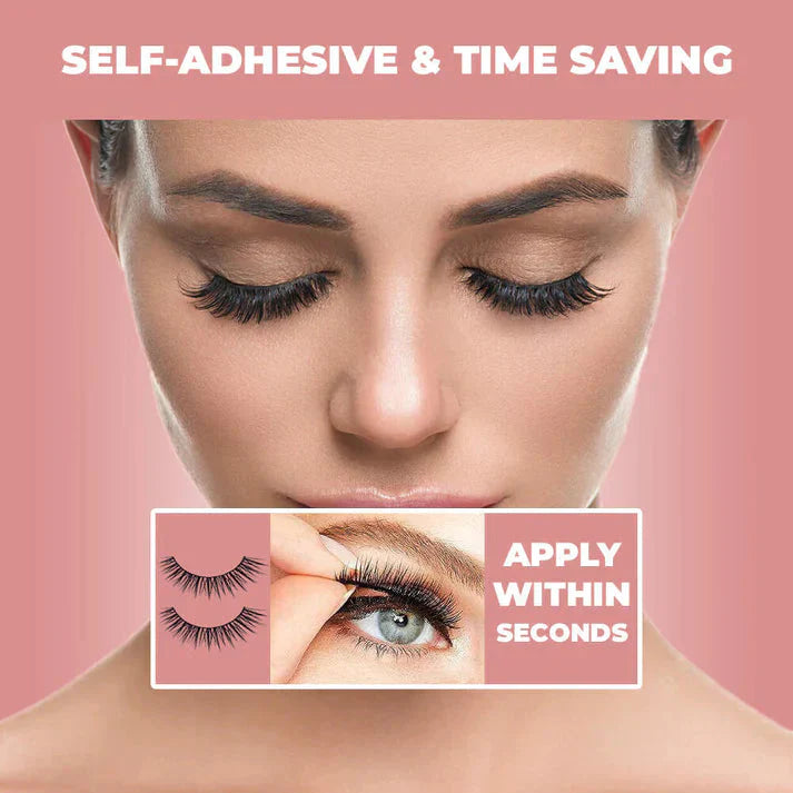 Snap-On Eyelashes Set Natural Look Lightweight Comfortable Wear