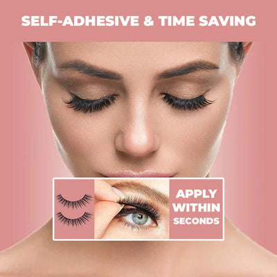 Snap-On Eyelashes Set Natural Look Lightweight Comfortable Wear