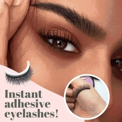 Snap-On Eyelashes Set Natural Look Lightweight Comfortable Wear