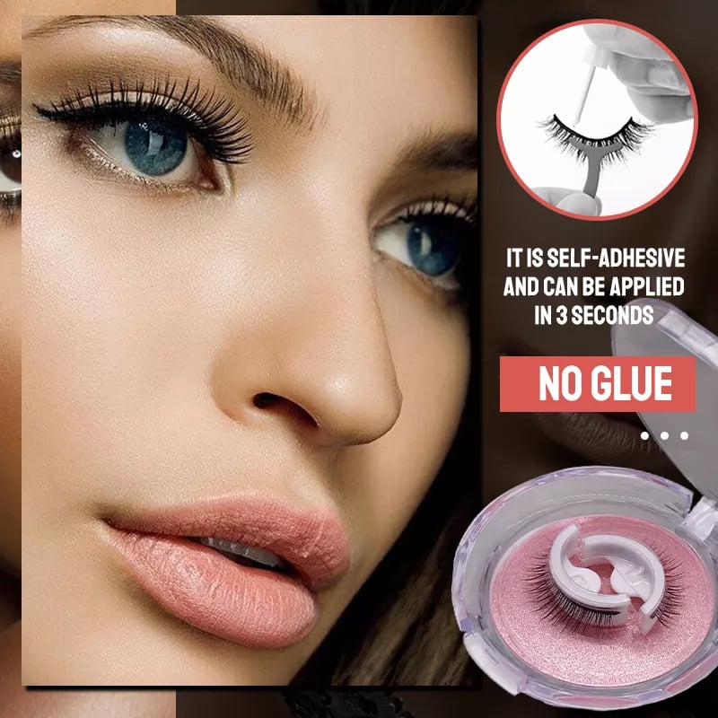 Snap-On Eyelashes Set Natural Look Lightweight Comfortable Wear