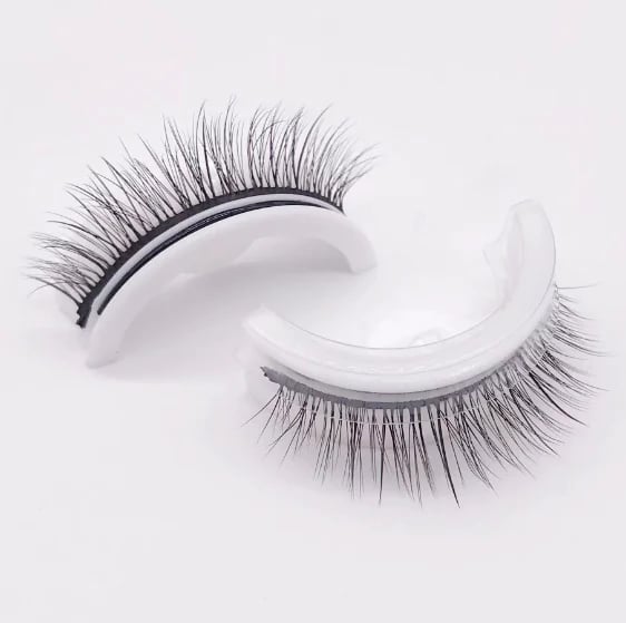 Snap-On Eyelashes Set Natural Look Lightweight Comfortable Wear
