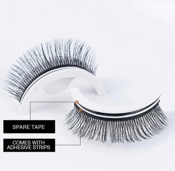 Snap-On Eyelashes Set Natural Look Lightweight Comfortable Wear