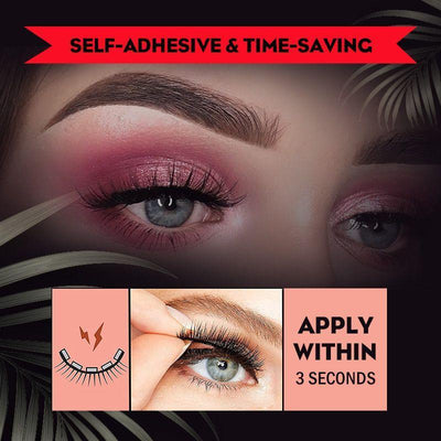 Reusable Self-Adhesive Eyelashes Long Lasting Natural Look Set