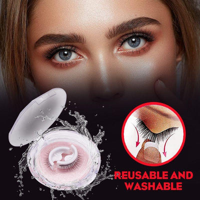 Reusable Self-Adhesive Eyelashes Long Lasting Natural Look Set