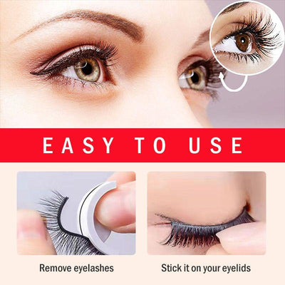 Reusable Self-Adhesive Eyelashes Long Lasting Natural Look Set