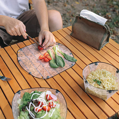 Portable Outdoor Folding Utensils Lightweight Durable PP Camping Set