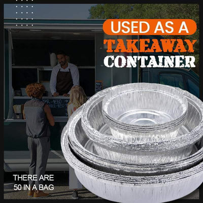Oil Proof Aluminum Foil Tray Tin Box For Food Storage