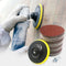 100pcs 4 Inch Round Flocking Sandpaper With Backing Plate Set