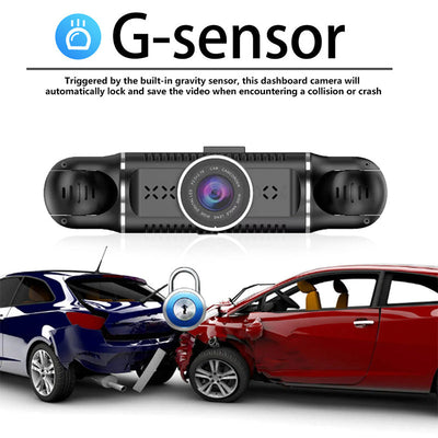 4-Channel Dash Cam Ultra-Wide Angle Full HD Driving Safety Recorder