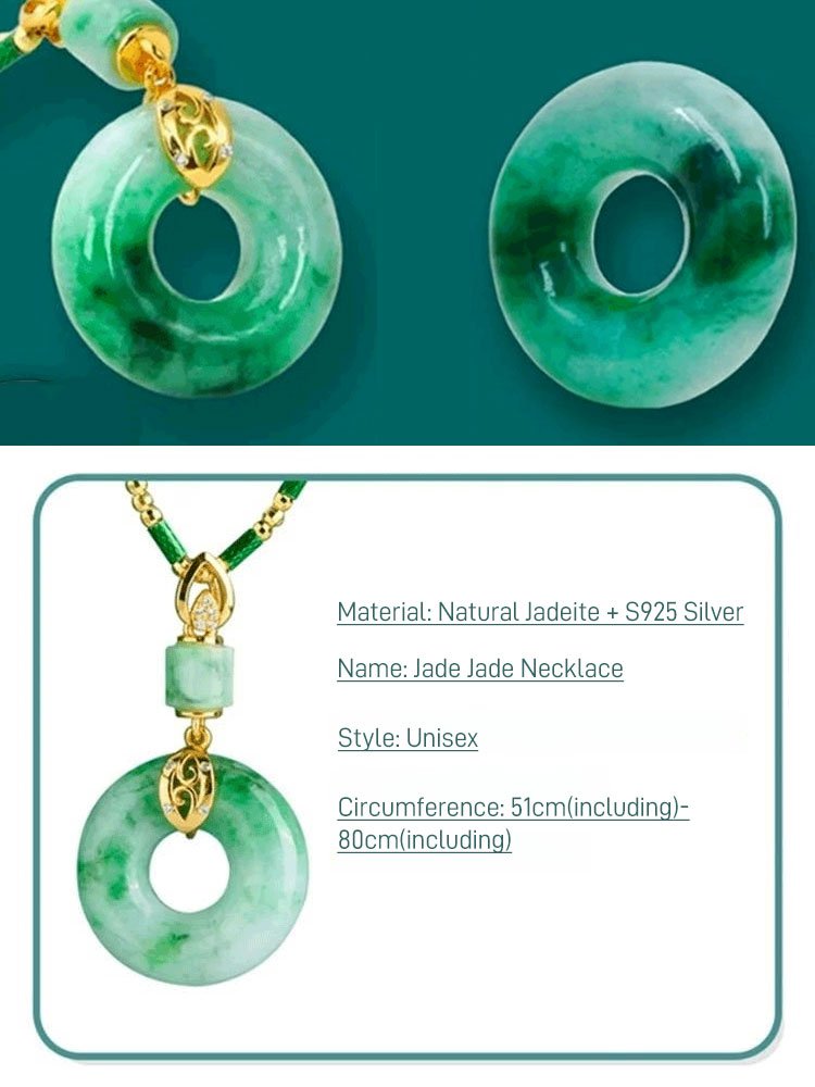 Hetian Jade Buckle Prayer Peace Elegant Jewelry Accessory