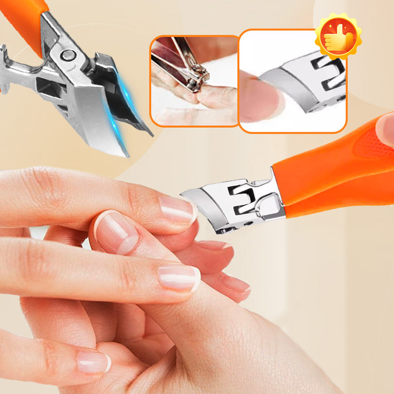 Wide Jaw Nail Clipper Slanted Design Anti-Splash Precision Tool