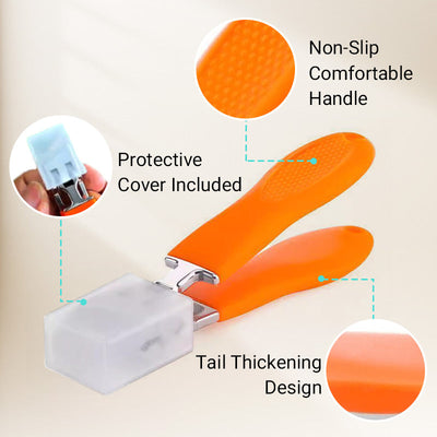 Wide Jaw Nail Clipper Slanted Design Anti-Splash Precision Tool