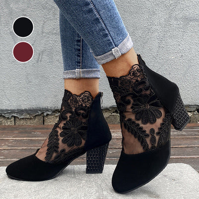 Women's Lace High Heels Elegant Summer Shoes For Women
