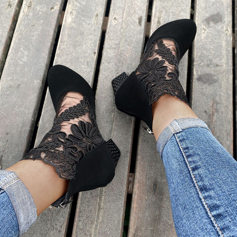 Women's Lace High Heels Elegant Summer Shoes For Women