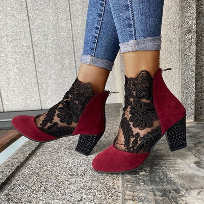Women's Lace High Heels Elegant Summer Shoes For Women